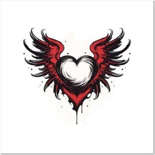 Heart With Wings Posters and Art
